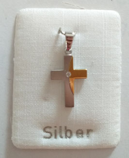 Kreuzanhänger Silber und Gold