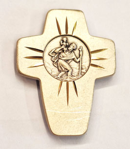 Christophorusplakette Kreuzform