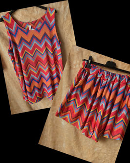 2 delige summer set stripe