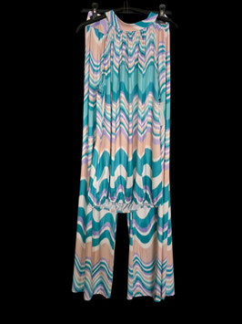 Stripe set haltertop