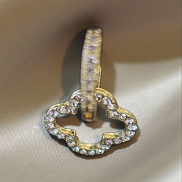 oorbellen  clover zirkonia