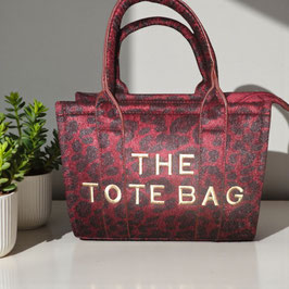Tote tas leopard fluweel