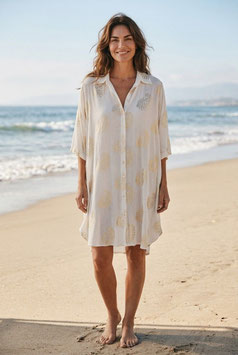 Blouse jurk White &Gold