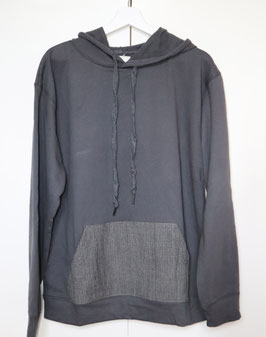 Hoodie bolsillo gris