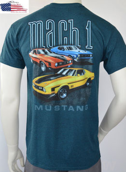 lizensiert Ford Mustang T-Shirt Mustang Classic Blau Mustang Long Way Home