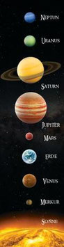 authentic BOOKMARK - Planeten unseres Sonnensystems