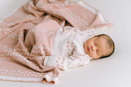 MICU MICU BABYDECKE ROSA GEPUNKTET