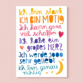 POSTKARTE AFFIRMATION