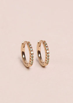 MINI CREOLES PERIDOT