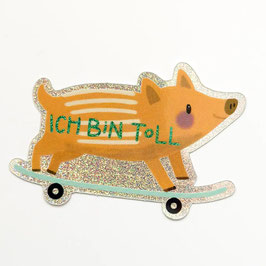 GLITZER STICKER FRISCHLING