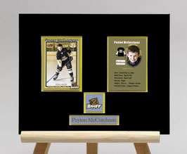 f)  Matted Hockey Cards