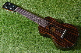 ★SOLD★NEW/tkitki ukulele ECO-S+ StripedEbony Soprano【S/N 1708】