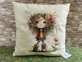 Kleines Kissen Blumenmädchen