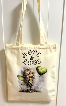 Süße Canvastasche "Hope & Love"