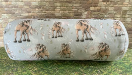 Nackenrolle Rolle Pferde und Häschen