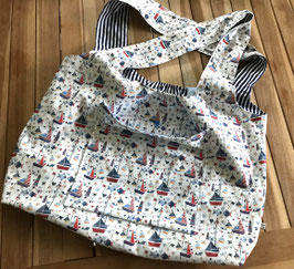 Strandtasche Shopper Segelboote/Stripes Unikat