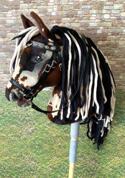 Hobby Horse, "Sioux" Mystikpferd black/creme