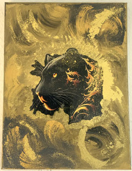 Leinwand Bild "Spirit of the wild" Metallfolie 30x40 cm
