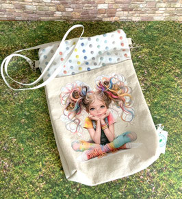 Cooles Mädchen Regenbogen