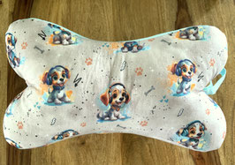Lese/Relaxknochen Kissen Dackel Teckel Dachshund Music-Dog Paw-Heart