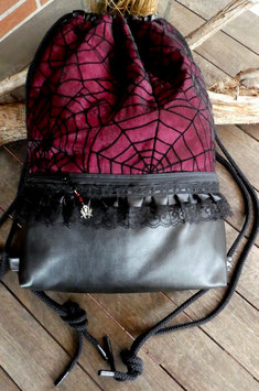 Dark Wave Gothic Rucksack Fledermäuse