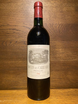 1981 Moulin des Carruades Lafite Rothschild