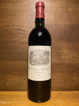 1981 Moulin des Carruades Lafite Rothschild