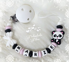 SILIKON Schnullerkette "Pandamäderl"