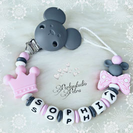 SILIKON Schnullerkette "Candy Mäuschen"