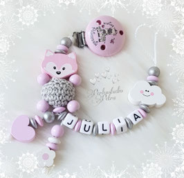 Schnullerkette "Kleine Wolkerl Prinzessin"