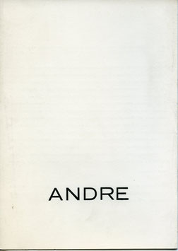 Carl Andre - Leporello zur Ausstellung im Forum für Aktuelle Kunst (Folder / Leporello 1973).