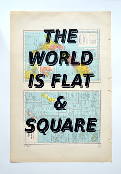 Vikenti Komitski - The World Is Flat And Square - (Edition / art print 2020).