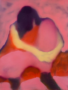 Lorenz Helfer - Figur sitzend. Original art / Kunst 2025.
