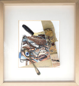 Daniel Spoerri - 26. Aout 97. "Tageskästchen", Original Kunst / artwork 1997.