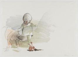 Siegfried Anzinger - o.T. / Hase _ Rabbit (Original Kunst / artwork 2002).