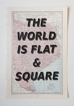 Vikenti Komitski - The World Is Flat And Square - Texas (Edition / art print 2020).