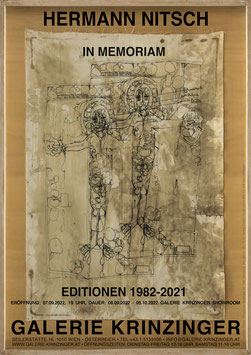 Hermann Nitsch - In Memoriam - (Poster / Plakat 2022)
