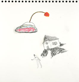 Janne Räisänen - o.T. / Haus (Original Kunst / artwork 2016).