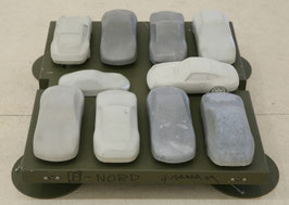 Gottfried Bechtold, Parkplatz-Nord (Porsche Modelle) Kunst Edition, art multiple 2009.