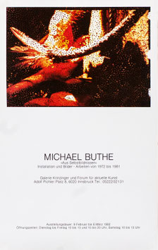 Michael Buthe - Aus Selbstbildnissen, Poster  1982.