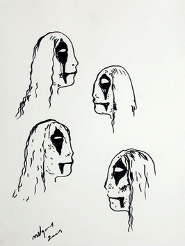 Bjarne Melgaard - Inside Ricky Kasso, Original Kunst / artwork from 2001.
