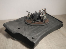 2cm Flakmagazin mit Dioramaplatte "2cm Flak 38 mit Bedienung"