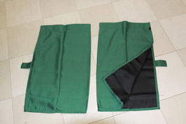 センターカーテン 表グリーン/裏黒 リバーシブル 標準サイズ 巾120cm×丈100cm 2枚入