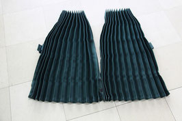 仮眠カーテン 大型中型 プリーツ ダークグリーン 1級遮光品 巾240cm×丈90cm日本製