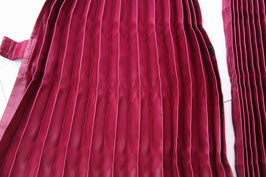 リアカーテン プリーツ ピンクワイン 1級遮光品 ベット後ろ窓用 巾85cm×丈70cm