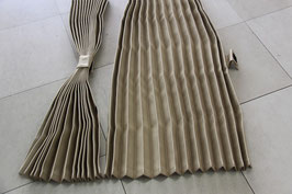 仮眠カーテン 大型中型 プリーツ ベージュ 1級遮光品 巾240cm×丈90cm日本製