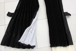 リアカーテン プリーツ 表黒/裏グレー  1級遮光 巾85cm×70cm