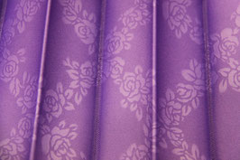 センターカーテン 大型中型 プリーツ パープル クロスローズ 1級遮光 巾120cm×丈100cm