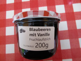 Blaubeeren-Vanille Fruchtaufstrich   200g --F38