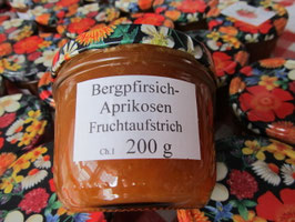 Pfirsich-Aprikosen Fruchtaufstrich  200g--F111